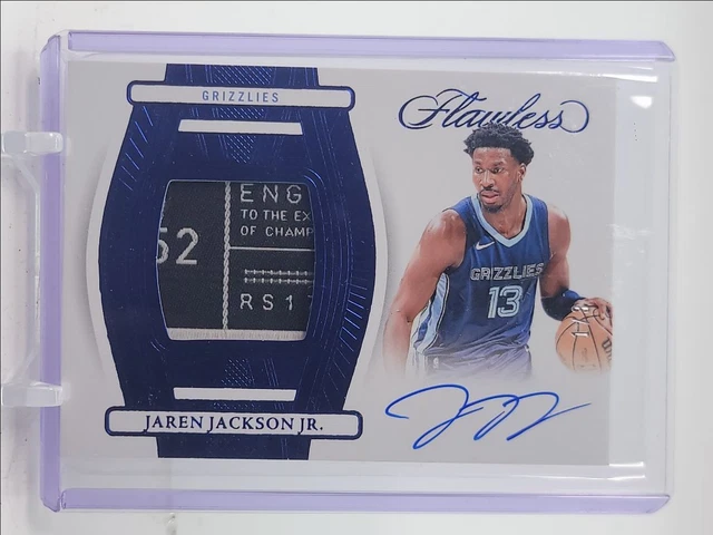 Jaren Jackson Jr. 2023-24 Flawless Game Used Patch Amethyst Auto 1/3 Q2754