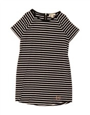 MICHAEL KORS Womens Sheath Dress UK 14 Medium Black Striped DK88