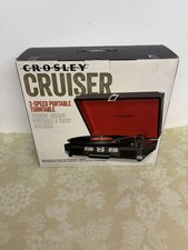 Crosley CR8005A-BK Portable Record Player Tur...