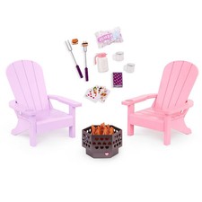 Our Generation Adirondack Chairs Outdoor Furniture Dollhouse Accessory Set For Our Generation Adirondack Chairs Outdoor Furniture Dollhouse Accessory Set For