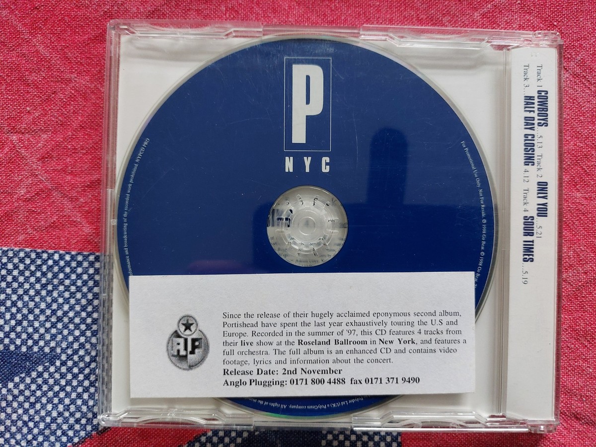 PORTISHEAD : Roseland NYC Live 1998 CD**4 TRACK PROMO SINGLE**VGC