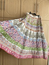 Pakistani Indian Lehnga Full Skirt Wedding Mehndi Wear Size M 10-12