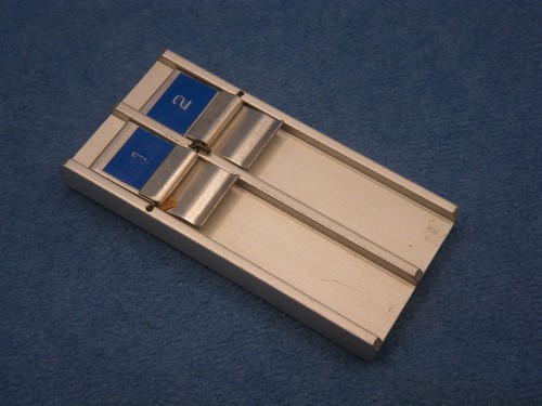 LA VOZ ROY J. MAIER Bb CLARINET REEDGARD - VINTAGE ALUMINUM REED PROTECTOR CASE