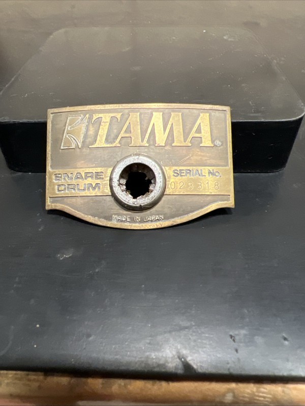 Tama Snare Drum Badge Early 90’s With Grommet For Metal She’ll