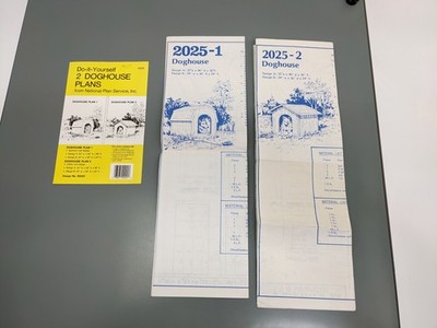 National Plan Service B2025 Do-It-Yourself Doghouse Plans Set (Used)