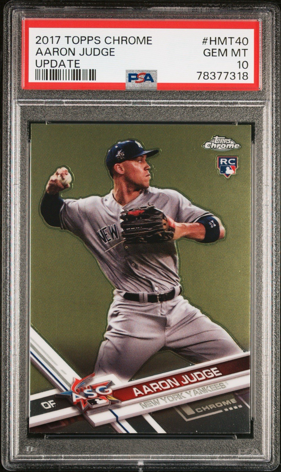 2017 Topps Chrome HMT40 Aaron Judge RC Update 🔥PSA 10 🔥