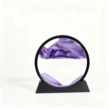 3D Moving Sand Art Picture Round Glass Hourglass Deep Sea Sandscape Home Decor