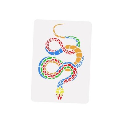 Snake Painting Stencil 8.3x11.7inch Reusable Anaconda Drawing Template DIY 