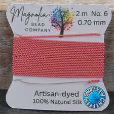 Bittersweet–Hand-Dyed Griffin Silk Cord for Knotting, Jewelry Making, Pendant St