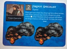 Wizkids Pirates CSG Spain Firepot Specialist #046 UNCOMMON Unpunched crew
