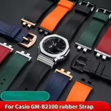 Silicone Watch Straps For Casio GM-B2100 G-shock Sports Waterproof Soft Metal