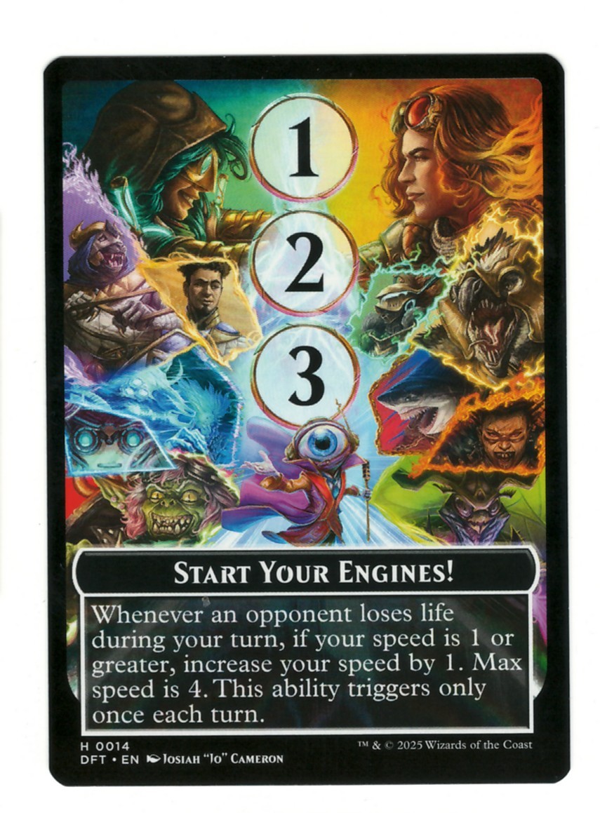Start Your Engines! // Max Speed 14 Token Aetherdrift Magic: The Gathering NM