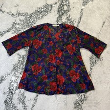 Victoria  s Secret Gold Label Night Shirt Womens Size L Multicolor Floral Print