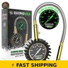 Rhino Usa Heavy Duty Tire Pressure Gauge - 75psi
