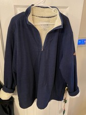 Orvis Sherpa Lined 1/4 Zip Long Sleeve Pullover Sz XXL Mens Sweater