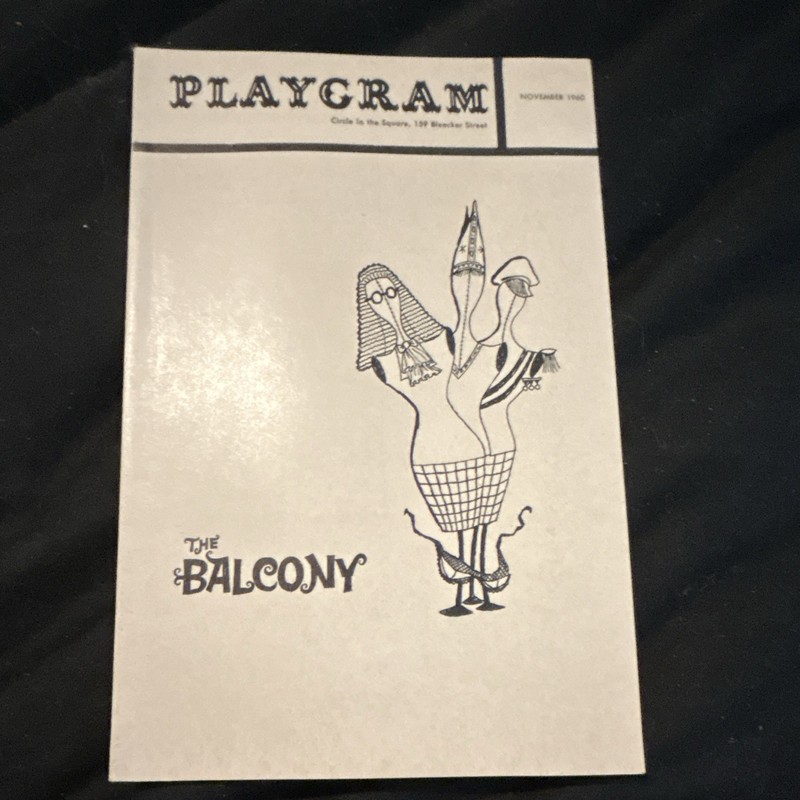The Balcony Vintage Playbill (Nov 1964) Circle in the Square