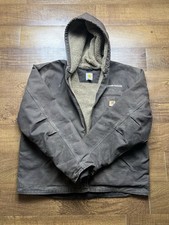 Carhartt Men's Sierra J141 DKB Sherpa Lined Jacket Brown Size 2XL