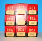12SH7 NOS RCA lot 9 radio audio amplifier vintage electron vacuum tubes valves