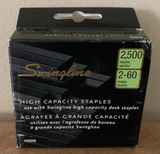 Swingline 35550 High Capacity Staples 2500 Count 2-60 Sheets for 77701, 77715