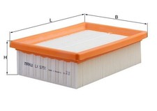 Filtro aria LX 5791 KNECHT per DACIA, MITSUBISHI,RENAULT