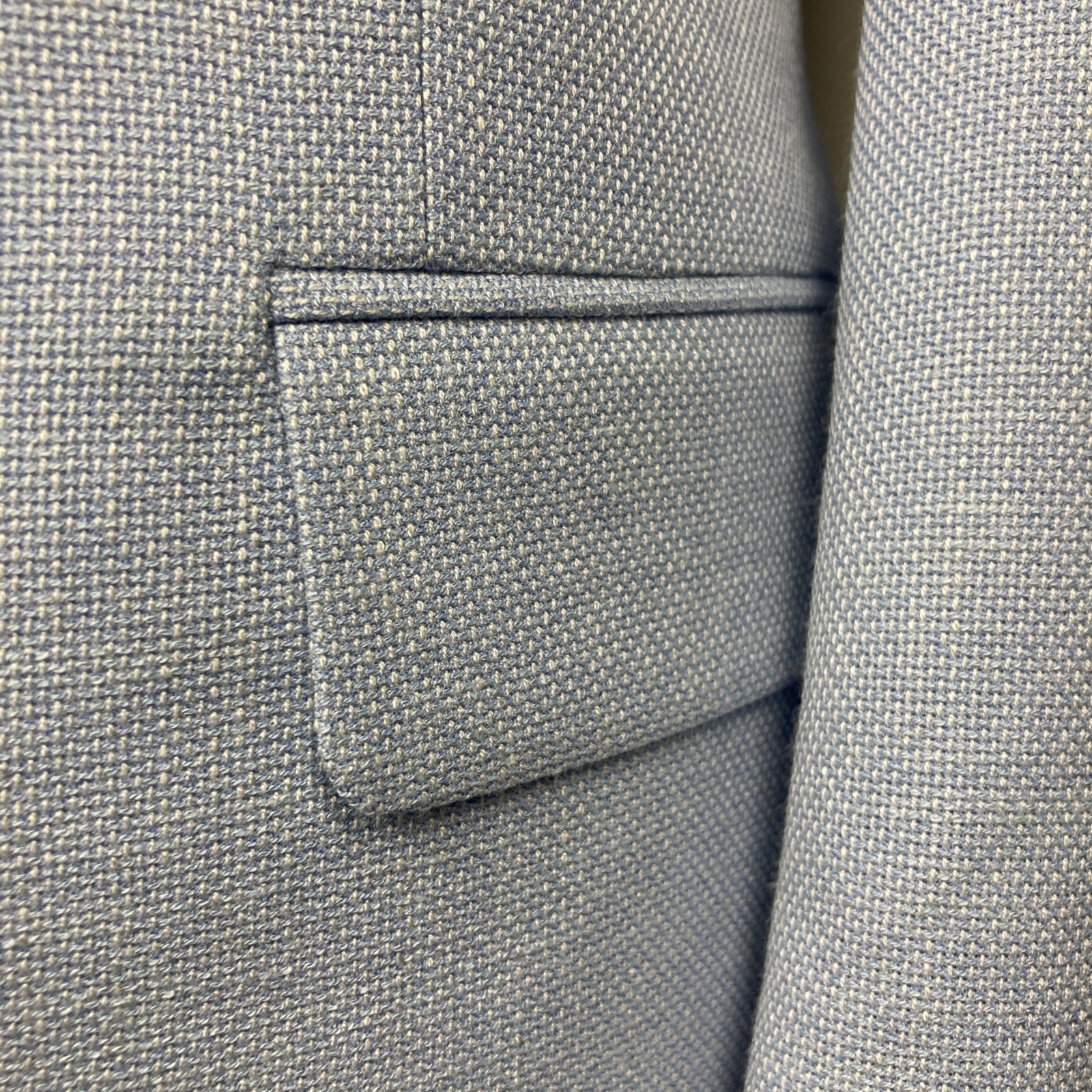 Tommy Hilfiger Mens Modern fit Sport Coat Blazer 40R Light Blue Solid Stretch thumbnail 6