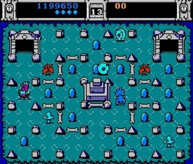 1990 Acclaim NINTENDO NES TROG! German PAL-B CIB Labyrinth Arcade Pac-Man...