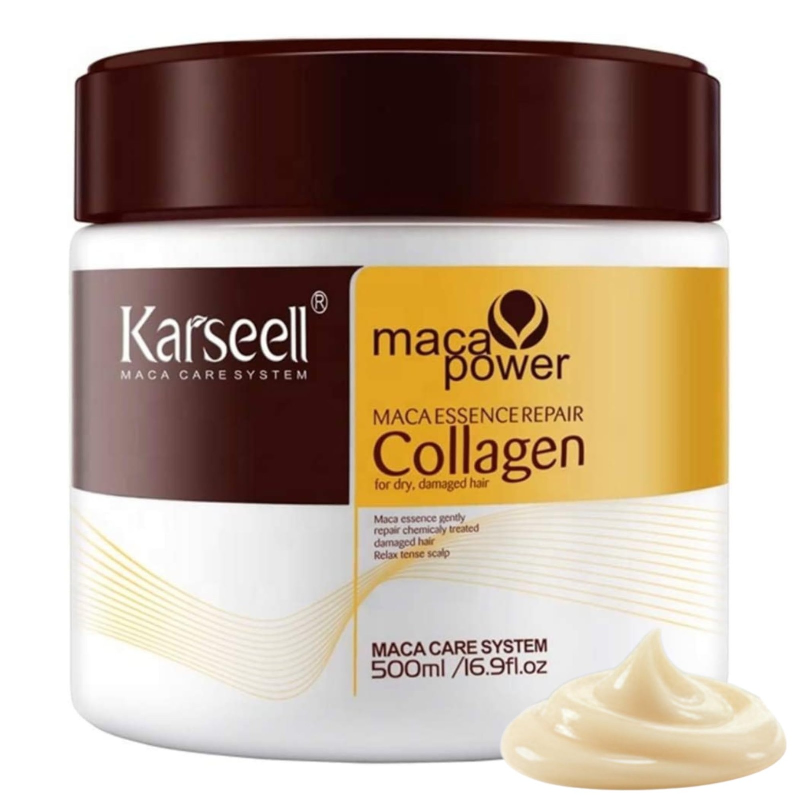 Karseell MACA CARE Maschera Capelli Collagene e Argan - Risultati Professionali