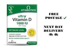 Vitabiotics Ultra Vitamin D 1000iu Extra Strength 96 Tablets