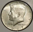 Silver Half Dollar - Kennedy - 1967