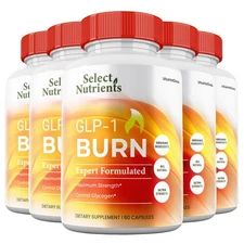 GLP-1 Burn Capsules, Max Strength, GLP 1 Capsules All Natural Pills (5 Pack)