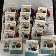 Tidy Tots One Size Diaper Cover  2 Organic Hemp Boosters LOT 22 Great Starter