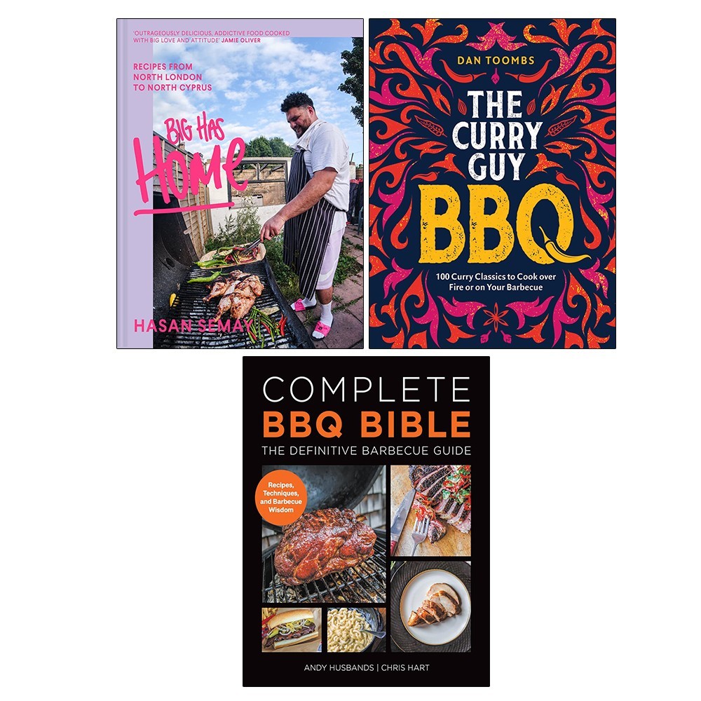Curry Guy BBQ Dan Toombs, Big Has HOME (HB), Complete BBQ BIBLE 3 Books Set