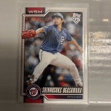 Shinnosuke Ogasawara 2026 Topps Series 1 Rookie Card #32 Washington Nationals