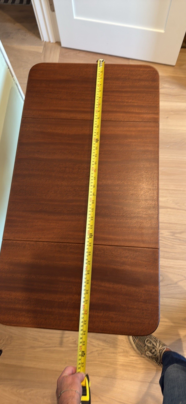 George III Duncan Phyfe Drop Leaf Table Mahogany With Drawer / Claw Feet