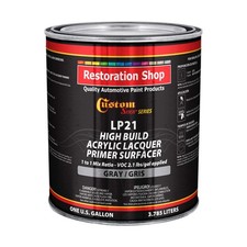 Premium High Build Gray Acrylic Lacquer Primer Surfacer, 1 Gallon - Fast Fill...