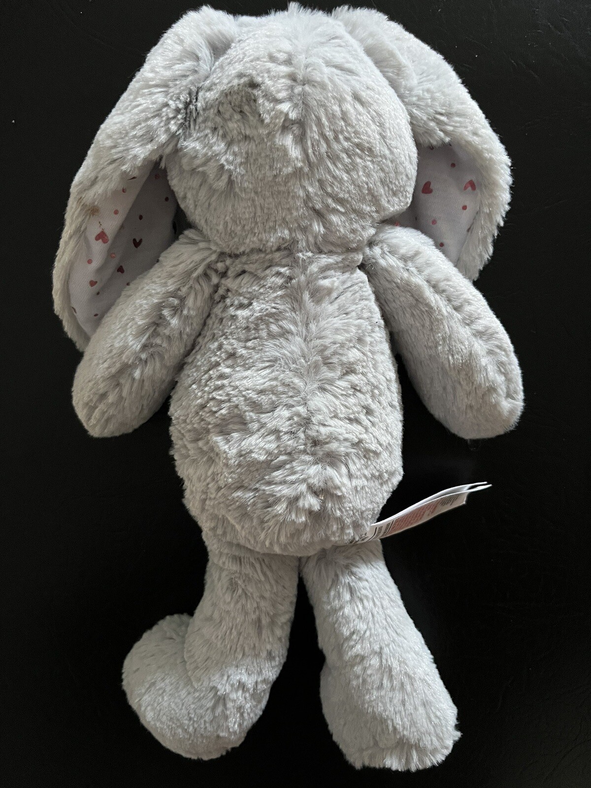 F&F TESCO BUNNY RABBIT WITH PINK SHINY HEARTS EARS SOFT TOY COMFORTER ...