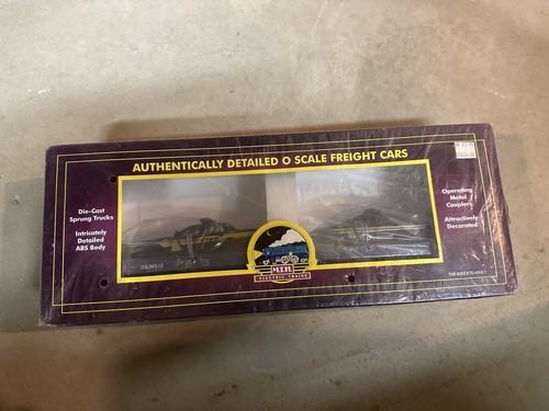 MTH Electric Trains Rail King 20-88547 Flat Car With 2 Detroit Police Cars New