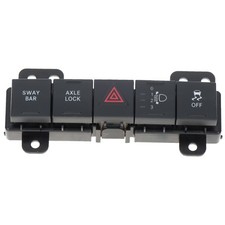 07-10 JEEP WRANGLER JK DASHBOARD HAZARD WARNI...