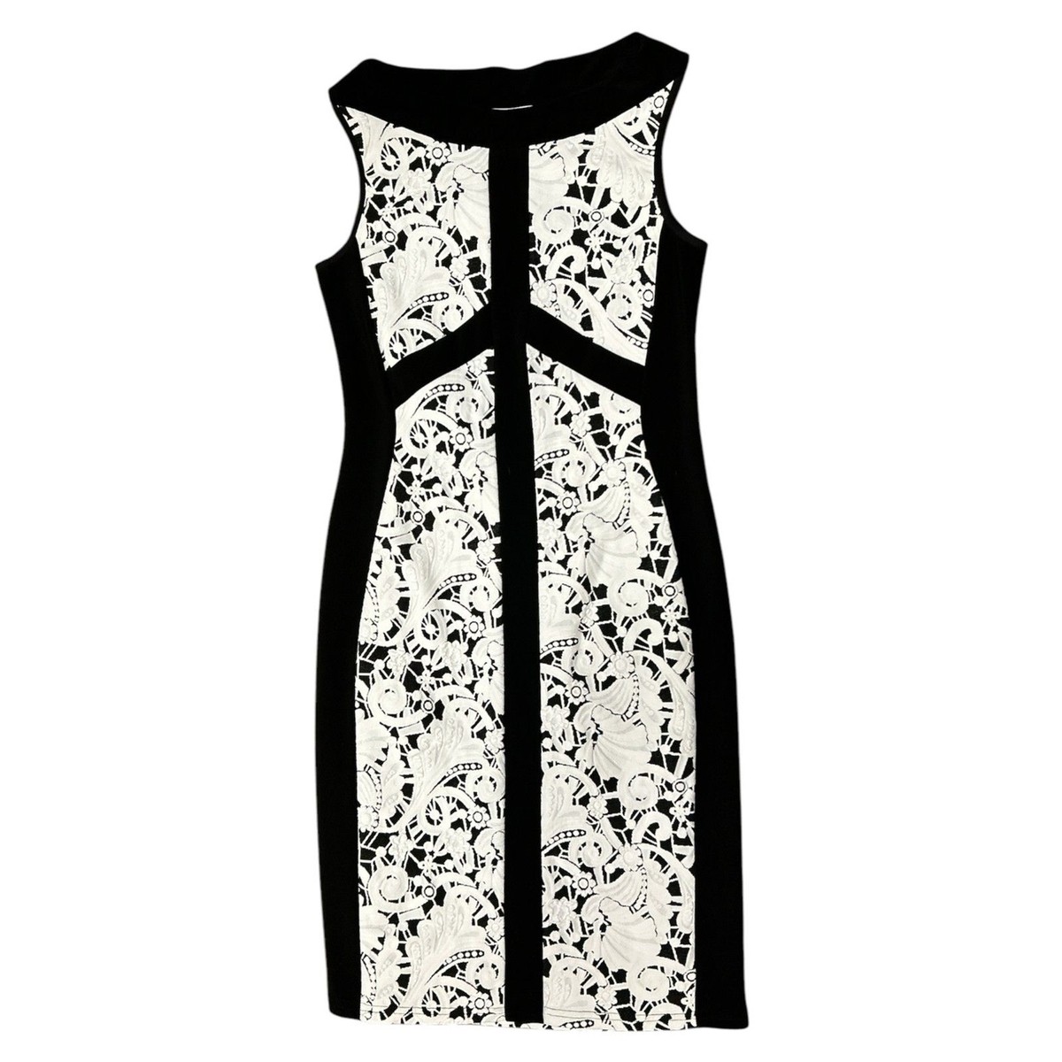 Joseph Ribkoff, Women's Mini Bodycon Dress, Floral, White & Black, Size 10,  Used | eBay