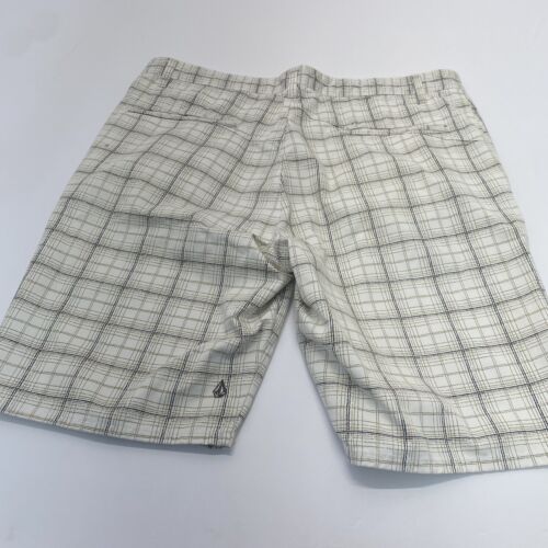VOLCOM CORPO CLASS mens Striped chino shorts White Striped size 38 Pre Owned - Picture 17 of 22
