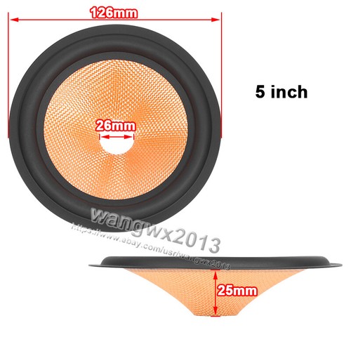 2pcs for 3"/4"/5"/6.5"/8" inch Speaker Cone Glass Fiber Basin Bass Drum Paper - Picture 9 of 11