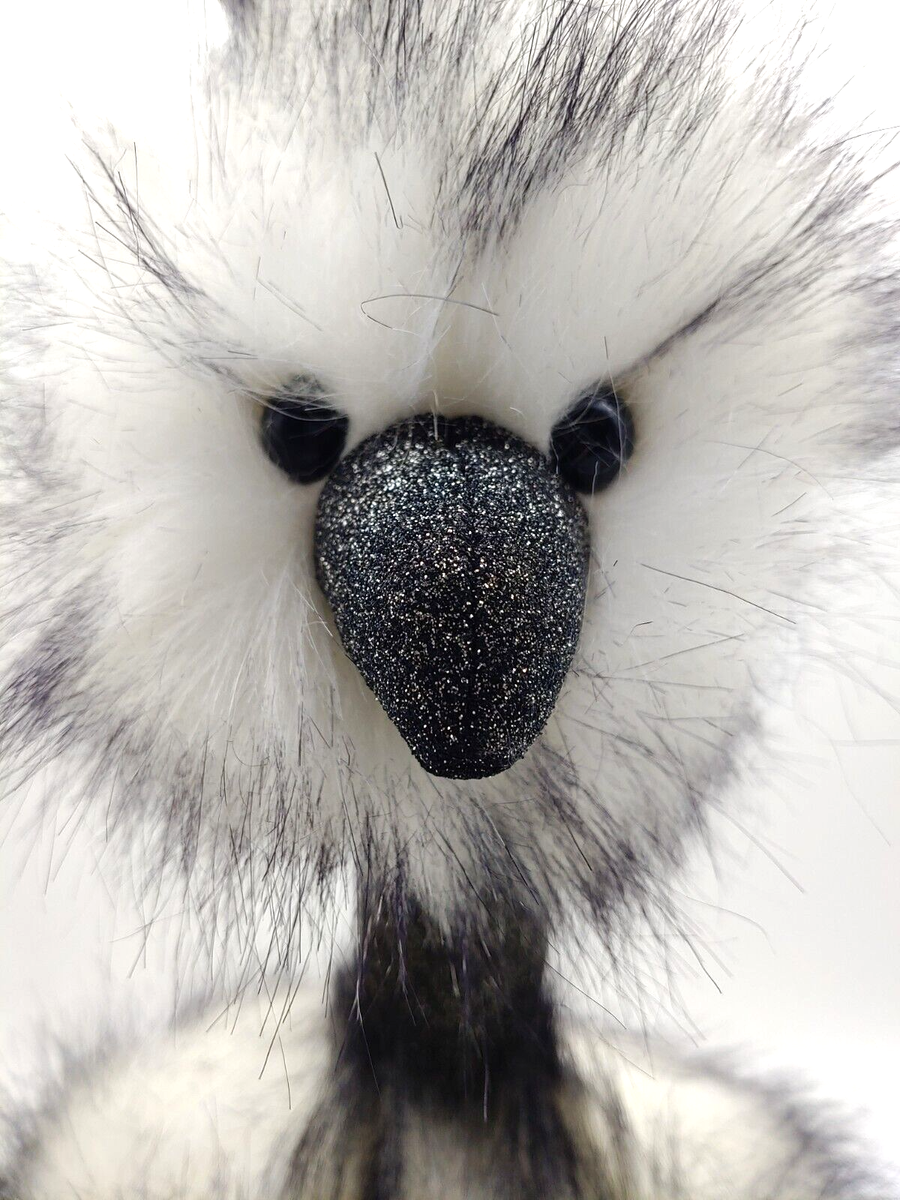 Jellycat London Large Pom Pom Dazzle Ostrich Plush 21” Gray White