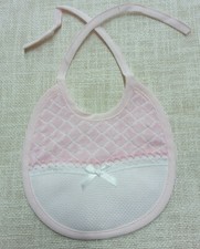 Bavetta Bavaglino Neonato Neonata da ricamare punto croce 