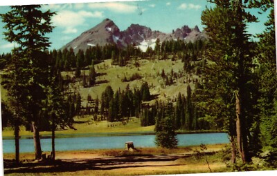 Broken Top Mountain And Todd Lake Oregon's Cascade Range C1960 Vintage Postcard