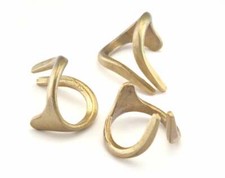 Adjustable Ring Raw brass 19mm 9US inner size - Adjustable  Oz2989