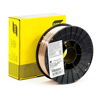 ESAB  OK Autrod 12.51 Schweißdraht Schutzgas MIG MAG 5kg 0.6/0.8/1.0/1.2 G3Si1