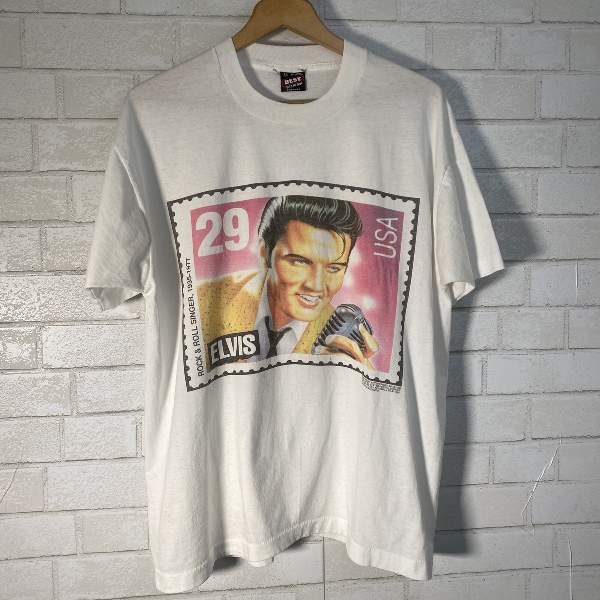 Vintage 90s Elvis Presley Postage Stamp 50/50 USA Made 1992 Vintage 90s Elvis Presley Postage Stamp 50/50 USA Made 1992