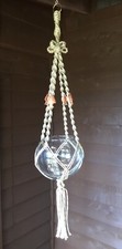 New Multicolored Macrame Plant Hanger With Arrowhead Beads