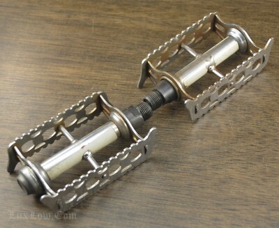 Pédales Vélo Lyotard Rat Trap 136 NOS - 9/16" - France - Vintage Eroica