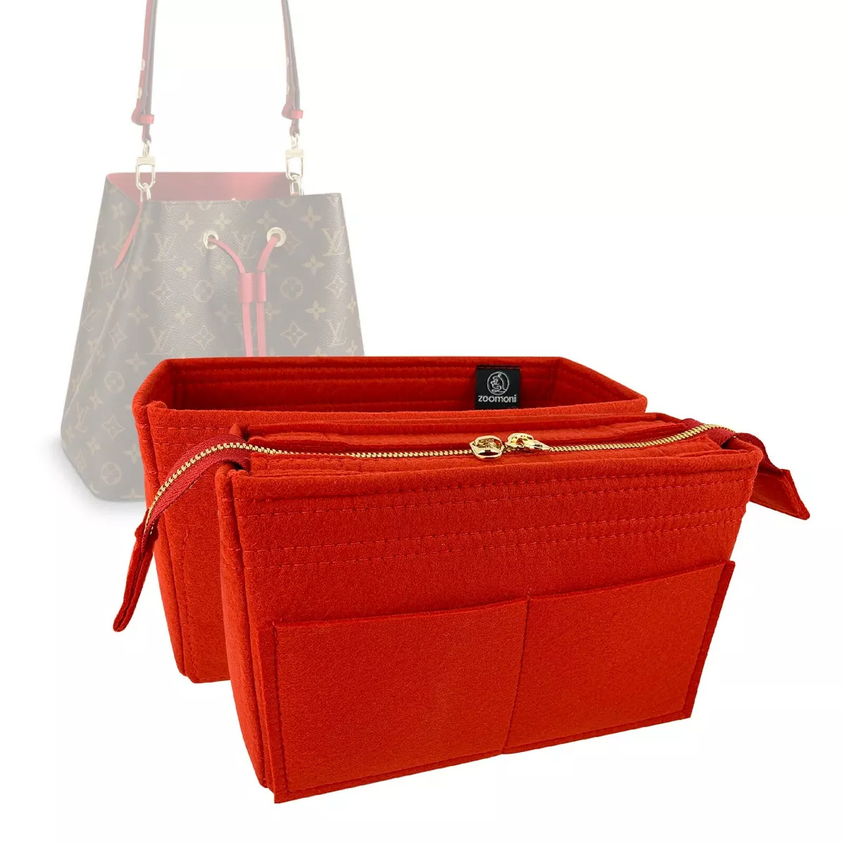 Set of 2 Purse Organizers with the Basic Slim Style for Louis Vuitton NeoNoe  Bags